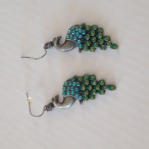 Peacock Earrings